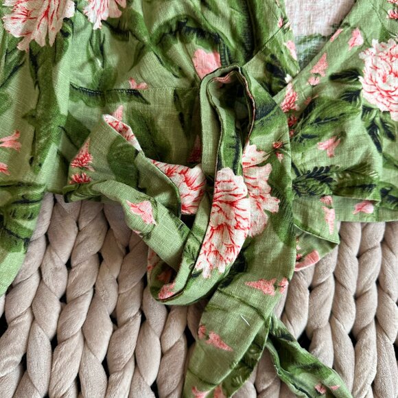 Bendita x Target Peony Print Tie Wrap Top - Picture 3 of 6